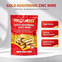 Bande de zinc de marque Songshang, fil de zinc haute activité, pureté 99%, concentration efficace >99% pour l'extraction de l'or à partir de leaching d'or.