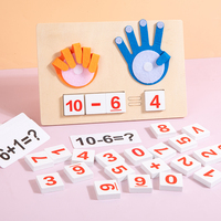 Jouets éducatifs numériques Montessori personnalisés pour enfants, aides pédagogiques pour l'apprentissage précoce des mathématiques, jouets cognitifs éducatifs pour la classe, jouets d'arithmétique pour enfants