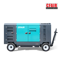 Compresseur d'air industriel à vis portable CFAIR 21 M3/Min Machines de forage de puits d'eau à moteur diesel à compression à deux étages