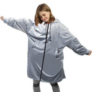<span class=keywords><strong>Electrotec</strong></span>-Pijama con batería caliente, manta portátil con capucha, lavable a máquina, USB - Product Image 6