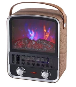 Mini estufa eléctrica portátil, chimenea, calentador de espacio de calentamiento rápido, luz indicadora de potencia, independiente para uso doméstico en Hotel al aire libre - Product Image 2