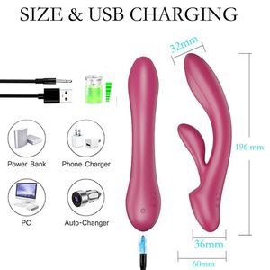 Vibrateur puissant pour femmes, 12 vitesses, G Pot, vibromasseur lapin, stimulation <span class=keywords><strong>du</strong></span> clitoris, massage, masturbateurs, jouets sexuels pour adultes - Product Image 2