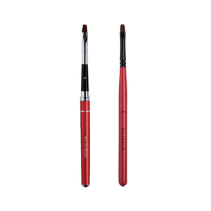 Pinceau à ongles en Kolinsky ou en nylon avec manche rouge, design classique, tailles personnalisées pour la peinture au gel et les ongles en acrylique - Product Image 6