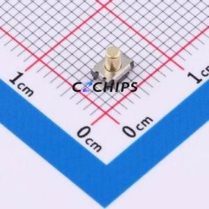 GT-TC029B-H040-L1N Tactile Switch SMD,4x3mm Switch Single Pole Single Throw Round Button 2.5N Vertical Mount - Product Image 1