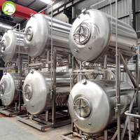 Cuve à bière brillante en acier inoxydable de qualité alimentaire, cuve à pression empilable horizontalement pour le stockage et la carbonatation de la bière