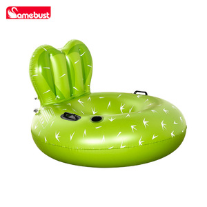 Fauteuil gonflable Cactus Samebust, siège flottant vert en PVC pour adultes, pour piscine - Product Image 4