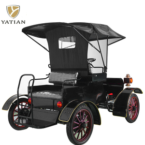 Bus touristique de parc d'attractions de style ancien de 1903, voiture électrique classique - Product Image 2