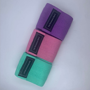 Bande de Résistance Hanche en Latex Tricoté pour Fitness, Remodelage Corporel, Squat et Yoga – Lot de Trois Couleurs - Product Image 5