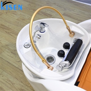 KISEN Newest Fashion Salon Hair Washing Basin Fully Body Massage Shampoo Chair Electric Water Circulation Head Spa <b>Bed</b> - Product Image 4