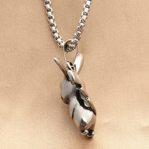 จี้ปิกาจูสร้อยคอผู้ชายสแตนเลสการ์ตูนของขวัญย้อนยุค 280378 - Product Image 2