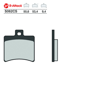 R-Attack S062CS ผ้าเบรกมอเตอร์ไซค์ คาร์บอนเซรามิก ด้านหลัง รุ่น R90 ได้รับการรับรอง - Product Image 1