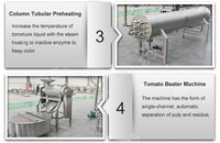Ligne complète automatique de fabrication de pâte de tomate en boîte de conserve Sauce Ketchup Remplissage et filtre Ligne de production de pâte de tomate concentrée