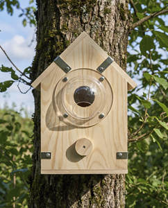 Casetta per Uccelli <span class=keywords><strong>in</strong></span> <span class=keywords><strong>Legno</strong></span> per Esterni con Struttura di Sospensione Rinforzata e Apertura per l'Osservazione - Product Image 3