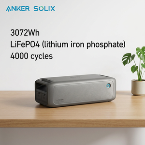 Batterie d'extension Anker Solix BP3000 3072Wh, alimentation de secours domestique, compatible solaire, LiFePO4, certifiée TUV CE, norme britannique - Product Image 1