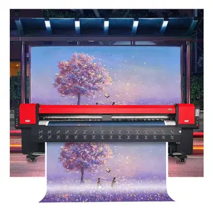 Eco solvent printer with 4 pcs i3200 printhead inkjet printer banner flex printer 3.2m for advertising printing