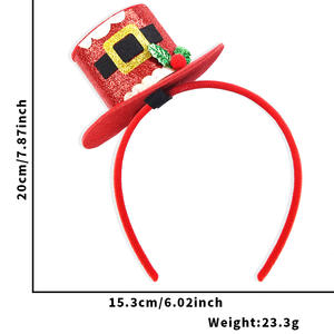 Diademas Navideñas al por Mayor para Adultos, Accesorios para el Cabello con Astas de Reno y Papá Noel - Product Image 3