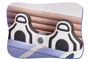 2025 Car Kids <b>Bed</b> Creative Cartoon Design with Guardrails & Storage Modern Minimalist Boys Toddler Race Car Theme Wood Bedroom - Product Image 5