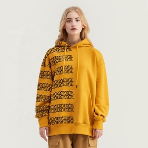 Quickshow 100% cotton màn hình in Hoodies unisex thời trang dạo phố quá khổ phụ nữ kéo qua Hoodies người đàn ông - Product Image 4