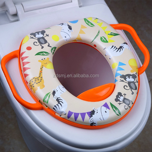 Orinal suave para entrenamiento, base colorida, Impresión de PVC, asiento de <span class=keywords><strong>inodoro</strong></span> para bebés/niños, asiento de orinal fácil de limpiar - Product Image 4