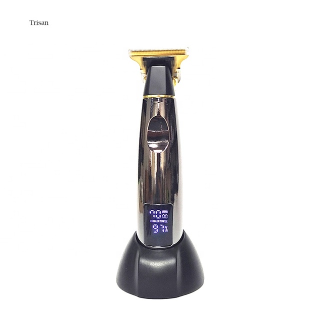Factory Cordless Hair Trimmer LCD Display Clippers Bald Head USB Type C T Blade Hair Cutting Machine Barber Supplies Plastic