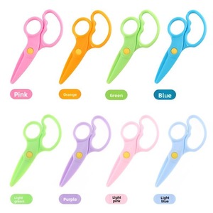 Kids Safety <b>Scissors</b> for <b>Toddlers</b> Preschool Plastic Craft <b>Scissors</b> with Rounded Tips for Children School Art Supplies - Product Image 4