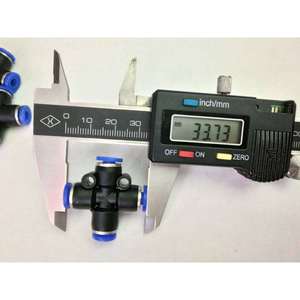 Pneumatic Plastic <b>Quick</b> Coupler 4mm Four Way <b>Connector</b> For Air Hose Fitting - Product Image 2