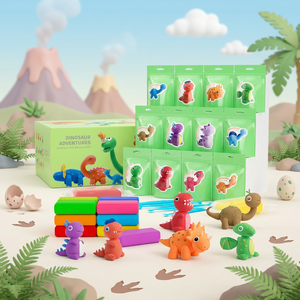 Kit d'argile <span class=keywords><strong>à</strong></span> séchage <span class=keywords><strong>à</strong></span> l'air, 48 couleurs, argile <span class=keywords><strong>à</strong></span> <span class=keywords><strong>modeler</strong></span> avec instructions étape par étape, emballée individuellement dans un sac, argile artisanale DIY pour enfants - Product Image 1