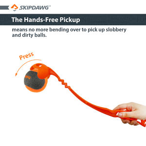 All'ingrosso Sport Pet Ball Launcher cane durevole giocattolo palla da Tennis palo da lancio a più lunga distanza interattivo Pet Training Fetch Play - Product Image 4