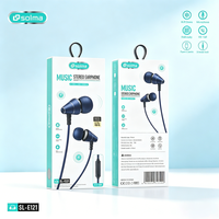 Earbud HiFi Berkabel, Headphone In-Ear, Mikrofon HD untuk Panggilan, Peredam Kebisingan, Driver Dinamis 10mm Universal untuk iPhone Android