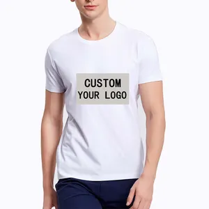 Oem Odm оптовая продажа, простые белые футболки оптом из Китая, простые белые футболки без бренда