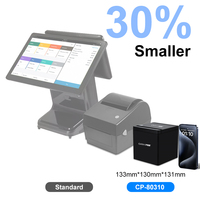 Impressora Térmica de Recibos POS Direto da Fábrica 230mm x 80mm com Cortador Automático USB Serial Ethernet para Sistema POS de Varejo