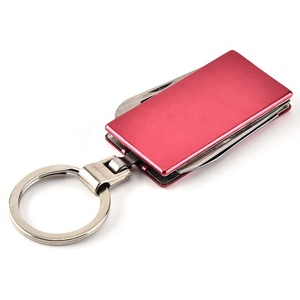 Biểu tượng tùy chỉnh Scissor Screwdriver và Knife Set Keychain công cụ quảng cáo quà tặng với mở chai - Product Image 4