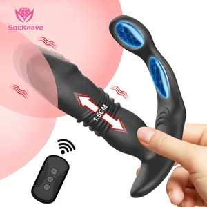 SacKnove 3 en 1 stimulateur électrique de la prostate pour le point G vibromasseur anal masturbateur anneau pénien masculin Machine de massage de la prostate