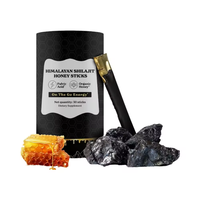 Résine de Shilajit et Sirop de Miel : Soutien Immunitaire, Énergie, Endurance, Vitamines, Minéraux, Suppléments à Base de Plantes pour Adultes – 30 Sachets