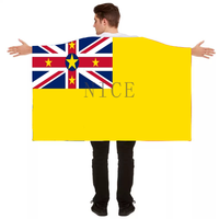 Drapeau d'Haïti personnalisé à porter, cape en polyester, costume patriotique à porter, adapté aux fêtes de famille et aux célébrations