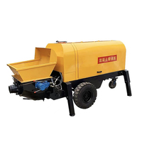 Penjualan laris pompa beton semen Mini kecil kompresor Diesel pompa Mortar beton dengan harga murah