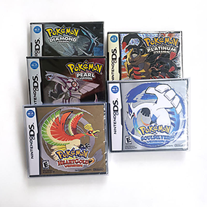 SoulSilver HeartGold Pearl Platinum Diamond USA FRA UKV box with manual <b>Game</b> Cartridge For Ds 3ds 2ds English French - Product Image 1