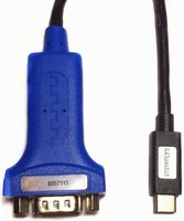Kabel Adaptor Serial USB Type C ke RS232 dengan Pengisian Cepat 3A, Selubung PVC & TPE untuk Komputer