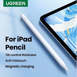 Nouveau stylet UGREEN pour Apple Pencil <span class=keywords><strong>iPad</strong></span>, chargement magnétique sans fil et chargement Type C, rejet de la paume, stylet inclinable pour <span class=keywords><strong>iPad</strong></span> <span class=keywords><strong>Pro</strong></span> - Product Image 1
