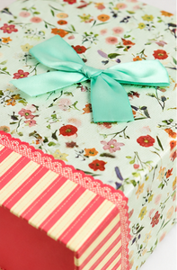 Caja de Cartón Rígido con Cierre Magnético y Lazo de Cinta, Impresa con Diseño Floral Personalizado, para Alimentos, Cosméticos, Regalos - Product Image 3