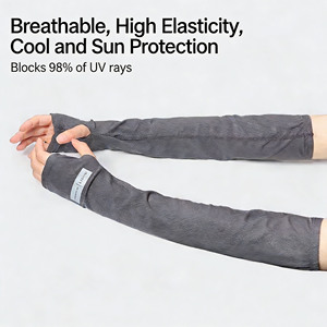 Manicotti Estivi Rinfrescanti in Seta Ghiacciata, Oversize e Comodi, Protezione UV per Donne, Ideali per Ciclismo, Moto e Guida - Product Image 5