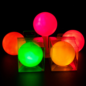 Fournisseur en gros de balles de golf Glow Park pour parcours nocturnes, 60 mm, lumineuses, commande en gros, logo personnalisé, fourniture pour clubs, OEM, balle de golf de parc - Product Image 6