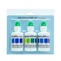 Réactif liquide de test de pH Jubway 3-10 (plage 6,5-9) en blister pour aquarium, pisciculture, piscine, eau potable et eau du robinet - Kit de test