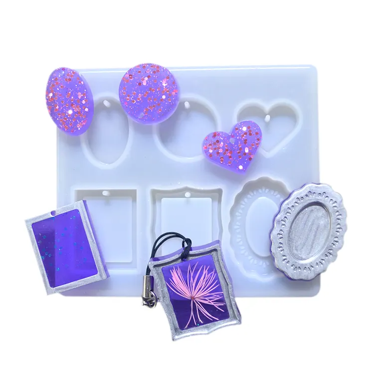 Оптовая продажа, сделай сам, ручная работа, красочные силиконовые формы для украшений из смолы