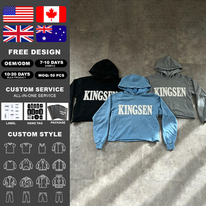 Customized Pullover Acid Wash Raw Hem Sun Faded Cut Sew Cotton <b>Animal</b> Print Eco-Friendly Oversized Lantern Sleeve Hoodies <b>Men</b> - Product Image 2