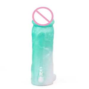   Funda para Pene con Nudo de Lobo Grande, Anillo Hueco para Dildo, Funda de Fantasía, Extensor de Pene de Silicona, Juguetes Sexuales para Hombres - Product Image 4