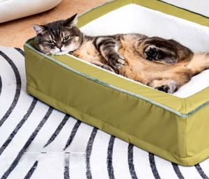 A Solid Rectangle Anti-slip Waterproof Eco-friendly Modern Fashionable and <b>Comfortable</b> Indoor Cat Dog Pet <b>Bed</b> for All Seasons - Product Image 3