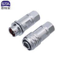 Connecteur aéronautique métallique à insertion rapide SF8, étanche IP67, 2, 3, 4, 5, 6, 8 broches, pour alimentation, soudure, câblage, aérospatiale, micro-ondes