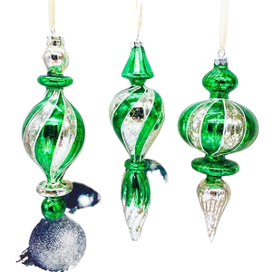 Décorations de Noël <span class=keywords><strong>vintage</strong></span> 12 boules d'arbre de Noël en verre boîte originale antique - Product Image 1