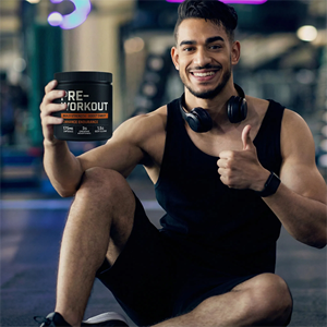 Venta al por mayor de fábrica, polvo de preentrenamiento, vitamina C para soporte inmunológico, Monohidrato de creatina, preentrenamiento para adultos, polvo de preentrenamiento - Product Image 4